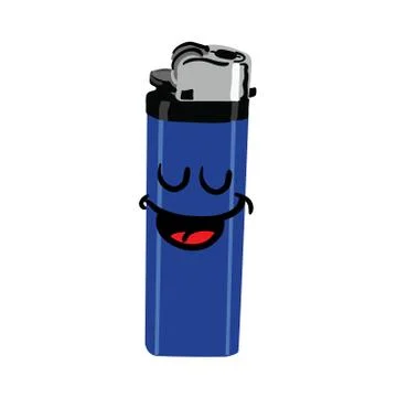 Happy cigarette lighter Stock Illustration