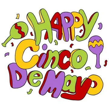 Happy cinco de mayo Stock Illustration