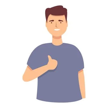 Happy clean face man icon cartoon vector. Person hygiene Stock Illustration