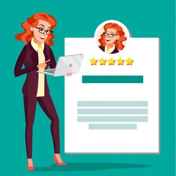 Happy Client Vector. Positive Rating. Likes. Happy Customer. Isolated Flat イラスト素材