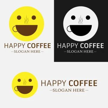 Happy Coffee 스톡 일러스트