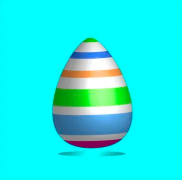 Happy Color Easter Egg Illustrazione stock