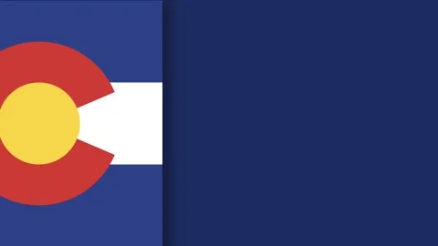 Happy Colorado Day Background with State Flag and Dark Blue Copy Space. 動画素材 340329445