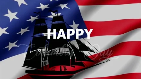 HAPPY COLUMBUS DAY #1 Stock Footage 209643275
