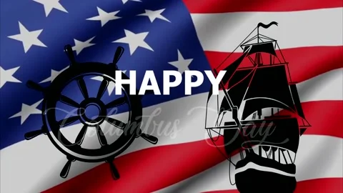 HAPPY COLUMBUS DAY #2 Stock Footage 209643285