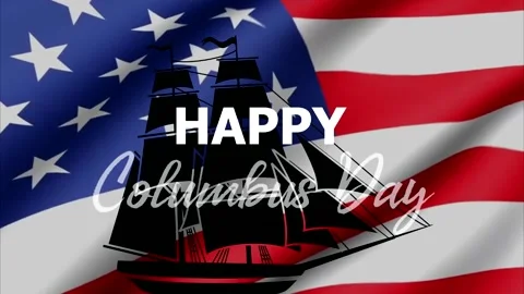 HAPPY COLUMBUS DAY #3 Stock Footage 209643287