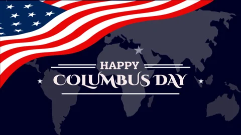 Happy columbus Day Stock-Footage 244037837