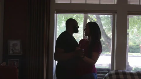 Happy Couple Dance In Home Stock Footage 208770116