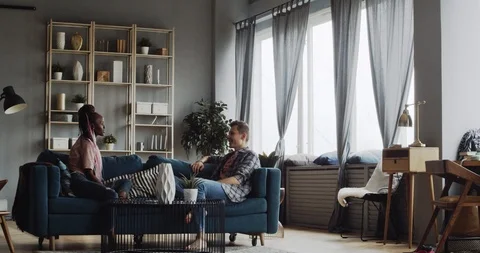 Happy Couple Dancing At Home Stock-Footage 125893974