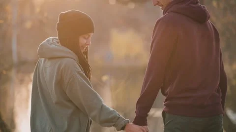 Happy Couple with Dog Video stock 215724786