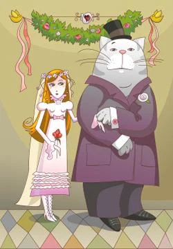 Happy couple Stock Illustration