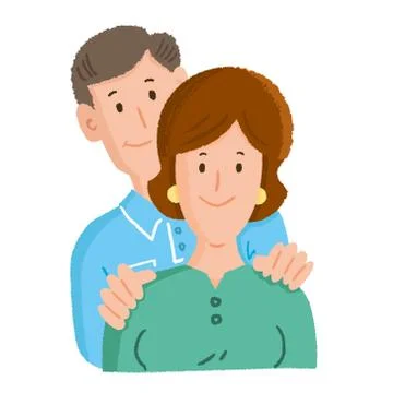 Happy Couple Stock Illustration