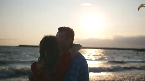 Couple Making Out On A Beach Stock Video Footage Royalty Free Couple