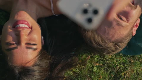 A happy couple in the park  Stock Footage 156449301
