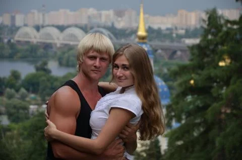 Happy couple Stock Photos