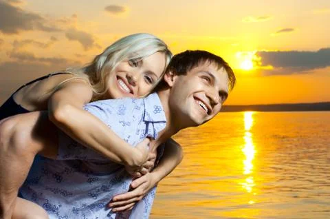 Happy  couple Foto stock