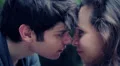 Happy couple smiling, caressing and rubbing noses together HD Footage