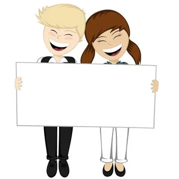Happy couple smiling Stock Illustration