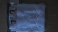 The happy couple wake up in the bed. night time. view from above 4k or 4k+ Resolution