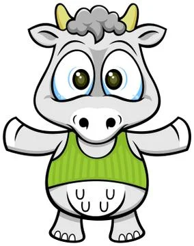 Happy cow Stock Illustration
