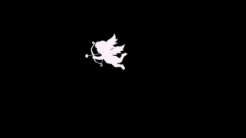 Happy Cupid Flying around. Stock Footage 129481223