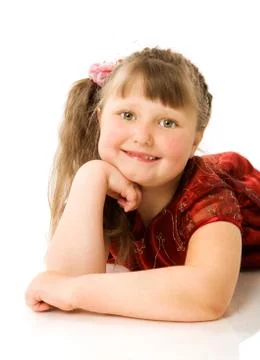Happy curious child Stock Photos