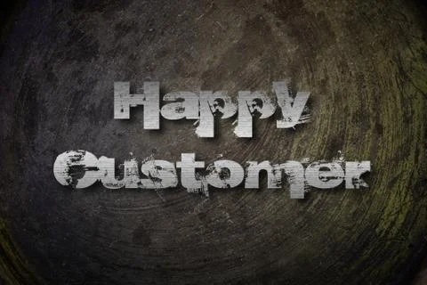 Happy customer concept Stock Illustration