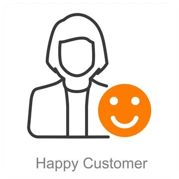 Happy Customer Stock Illustration