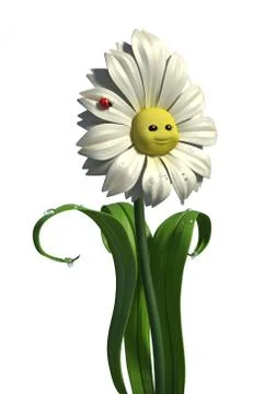 Happy daisy Stock Illustration