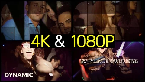Happy Dance Party After Effects stock