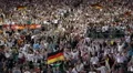 Happy Delirious Crowd German Fans Group Excited Celebration Audience Happiness HD Footage