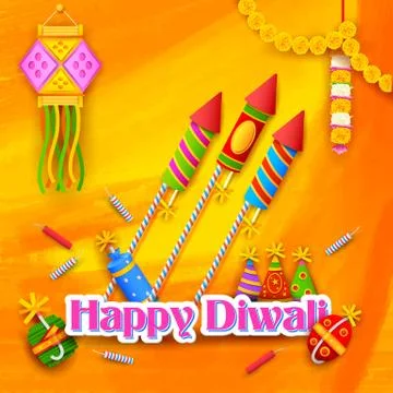 Happy Diwali Background Stock Illustration