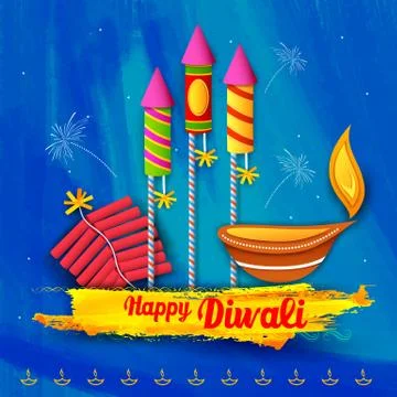 Happy Diwali Background Stock Illustration