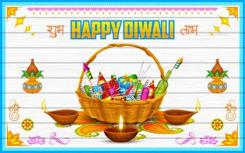 Happy Diwali Background Stock Illustration