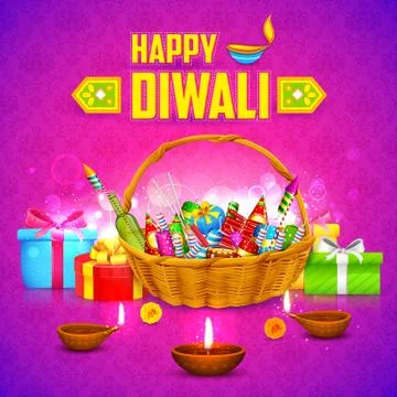 Happy Diwali Background Stock Illustration