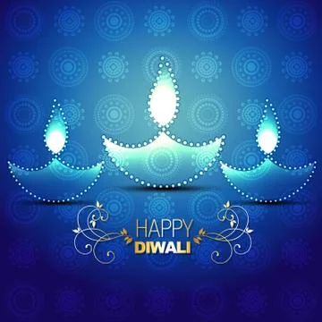 Happy diwali background Illustrazione stock