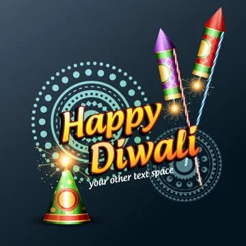 Happy diwali background Stock Illustration