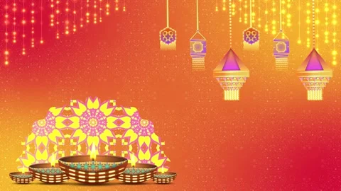 Happy diwali concept background with unique and different design. Stock Footage 318475636