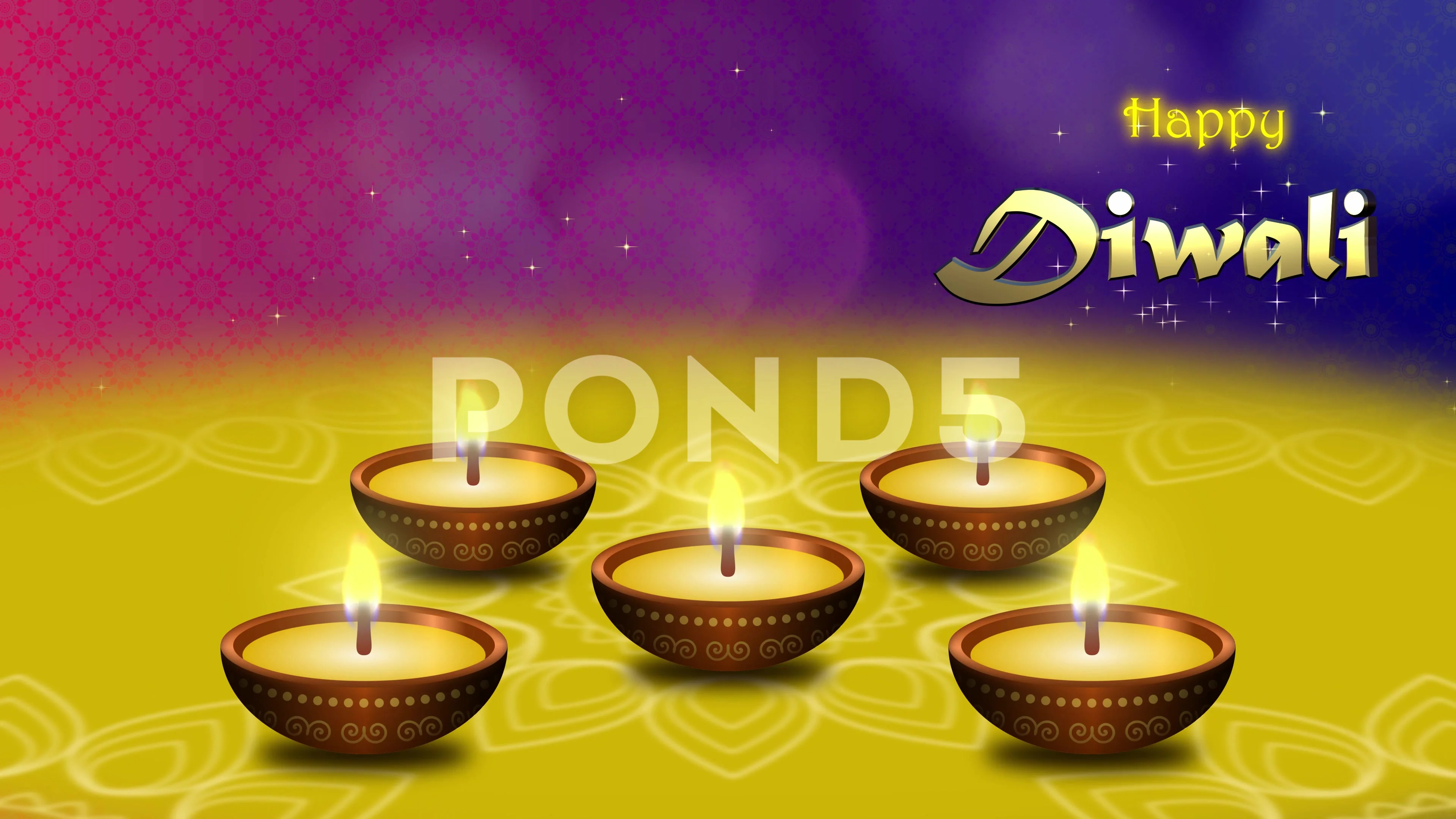 Happy Diwali decoration background | Stock Video | Pond5