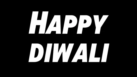 Happy Diwali loop text animation. text in white color with black background. Stock Footage 287618061