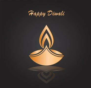 Happy diwali vector Stock Illustration