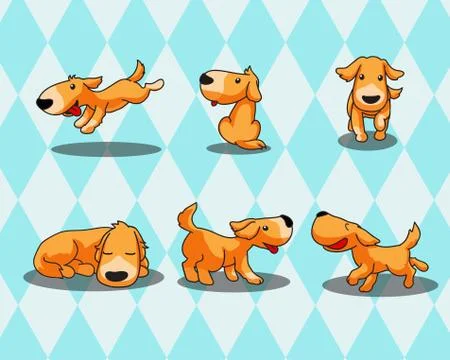Happy dog 스톡 일러스트
