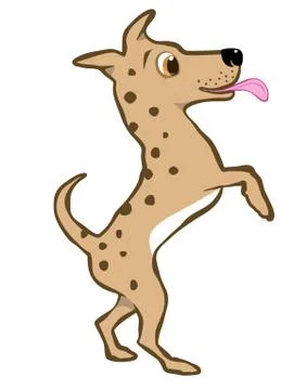 Happy dog Stock-Illustration