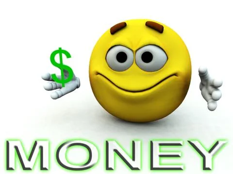 Happy Dollar Guy Stock Illustration