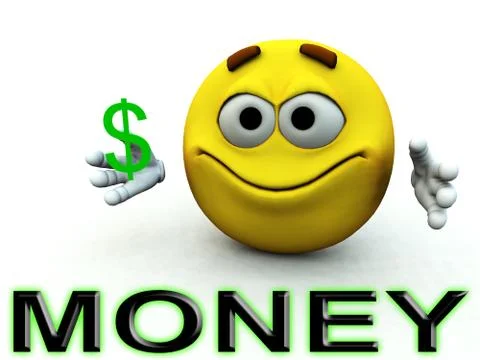 Happy Dollar Guy Stock Illustration