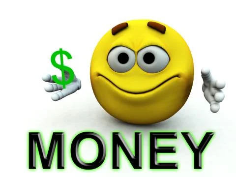 Happy Dollar Guy Stock Illustration