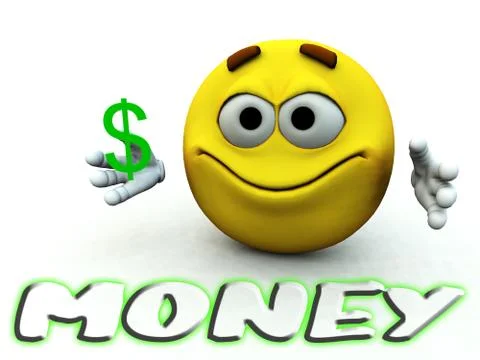 Happy Dollar Guy Stock Illustration