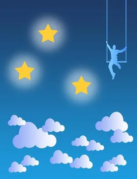 Happy dream Stock Illustration