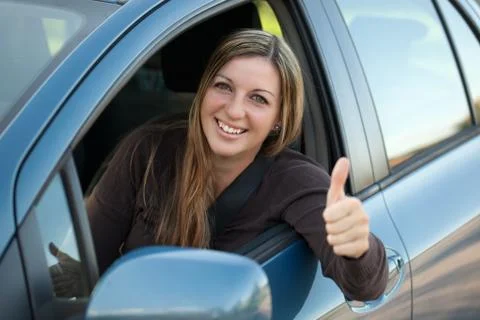 Happy driver Stock Photos