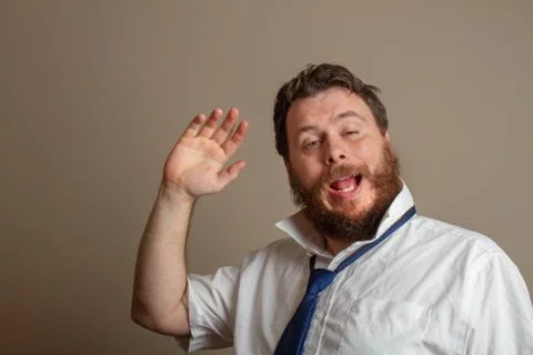 The happy drunk Stock Photos